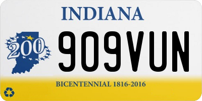 IN license plate 909VUN