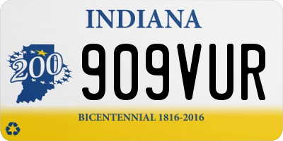 IN license plate 909VUR
