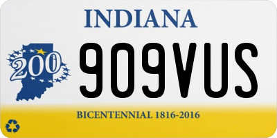 IN license plate 909VUS