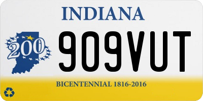 IN license plate 909VUT