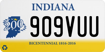 IN license plate 909VUU
