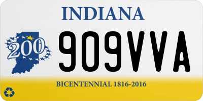 IN license plate 909VVA