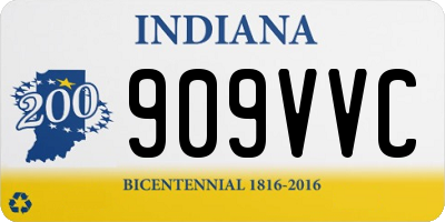 IN license plate 909VVC