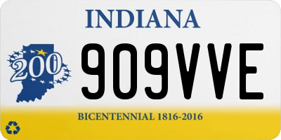 IN license plate 909VVE