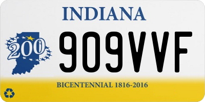 IN license plate 909VVF