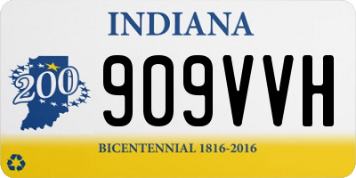 IN license plate 909VVH