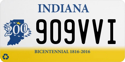 IN license plate 909VVI