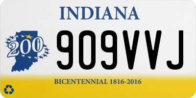 IN license plate 909VVJ