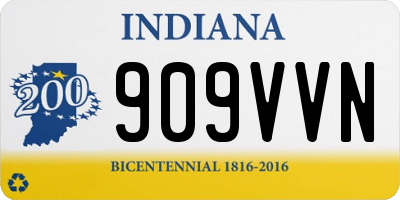 IN license plate 909VVN