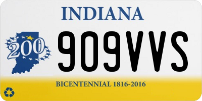 IN license plate 909VVS