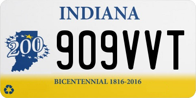 IN license plate 909VVT