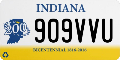 IN license plate 909VVU