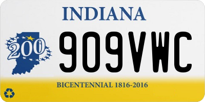 IN license plate 909VWC