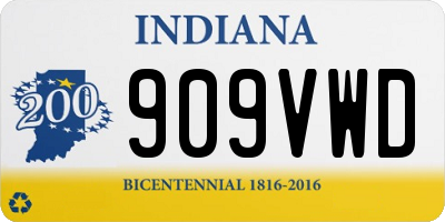 IN license plate 909VWD