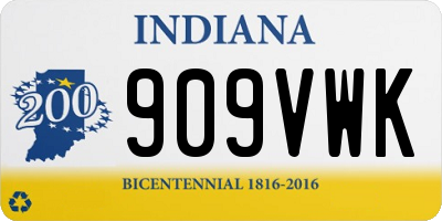 IN license plate 909VWK