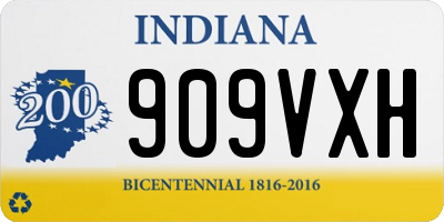 IN license plate 909VXH