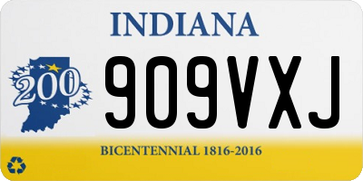 IN license plate 909VXJ