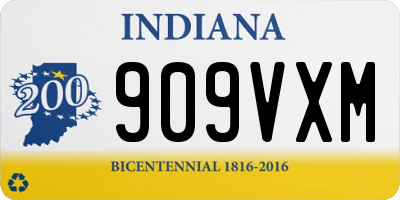 IN license plate 909VXM