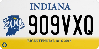 IN license plate 909VXQ