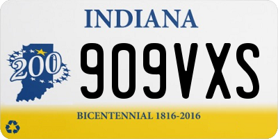 IN license plate 909VXS
