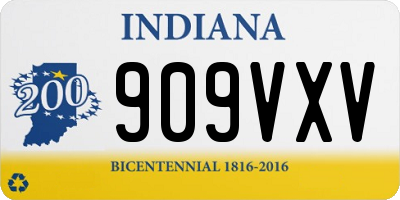 IN license plate 909VXV