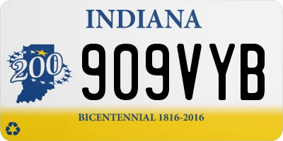 IN license plate 909VYB