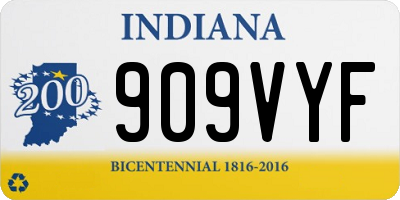 IN license plate 909VYF