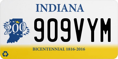 IN license plate 909VYM
