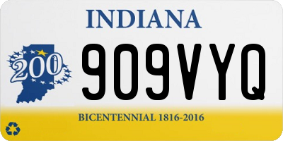 IN license plate 909VYQ