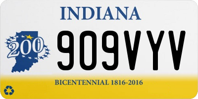 IN license plate 909VYV