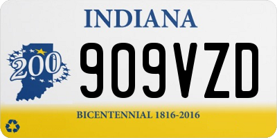 IN license plate 909VZD