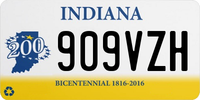 IN license plate 909VZH