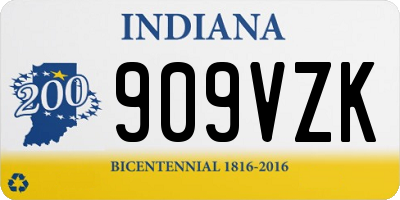 IN license plate 909VZK