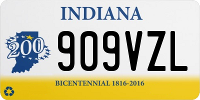 IN license plate 909VZL