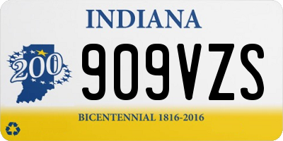 IN license plate 909VZS