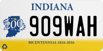 IN license plate 909WAH