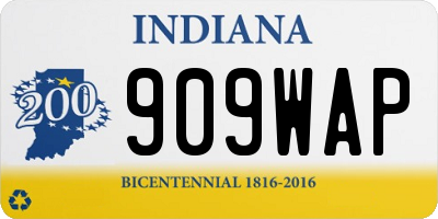 IN license plate 909WAP