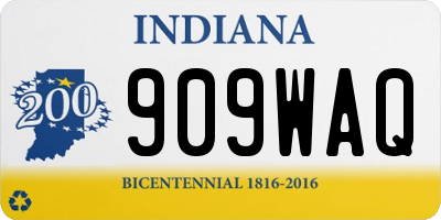IN license plate 909WAQ
