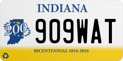 IN license plate 909WAT