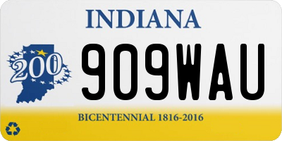 IN license plate 909WAU