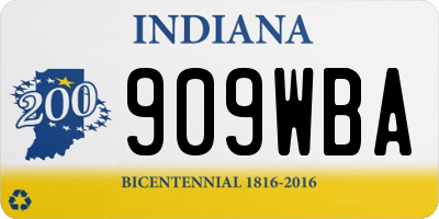 IN license plate 909WBA