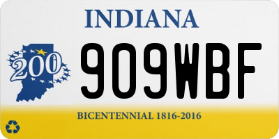 IN license plate 909WBF