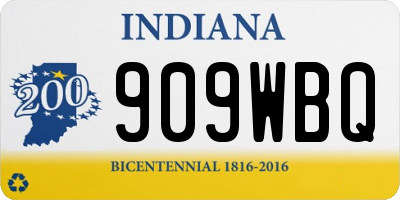 IN license plate 909WBQ