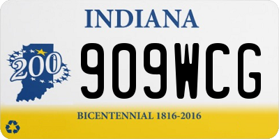 IN license plate 909WCG
