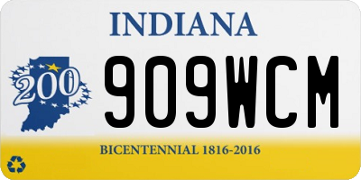 IN license plate 909WCM