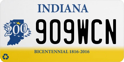 IN license plate 909WCN