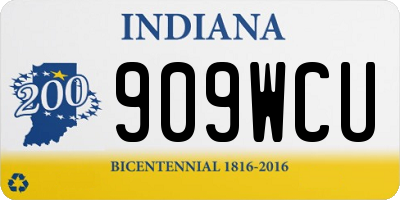 IN license plate 909WCU