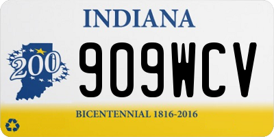 IN license plate 909WCV