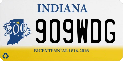 IN license plate 909WDG