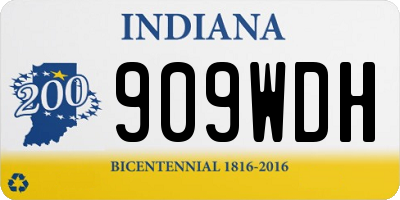 IN license plate 909WDH